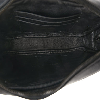 Saint Laurent Grain De Poudre Matelasse Monochrome Monogram Mini Lou Camera Bag Black 5 of 10