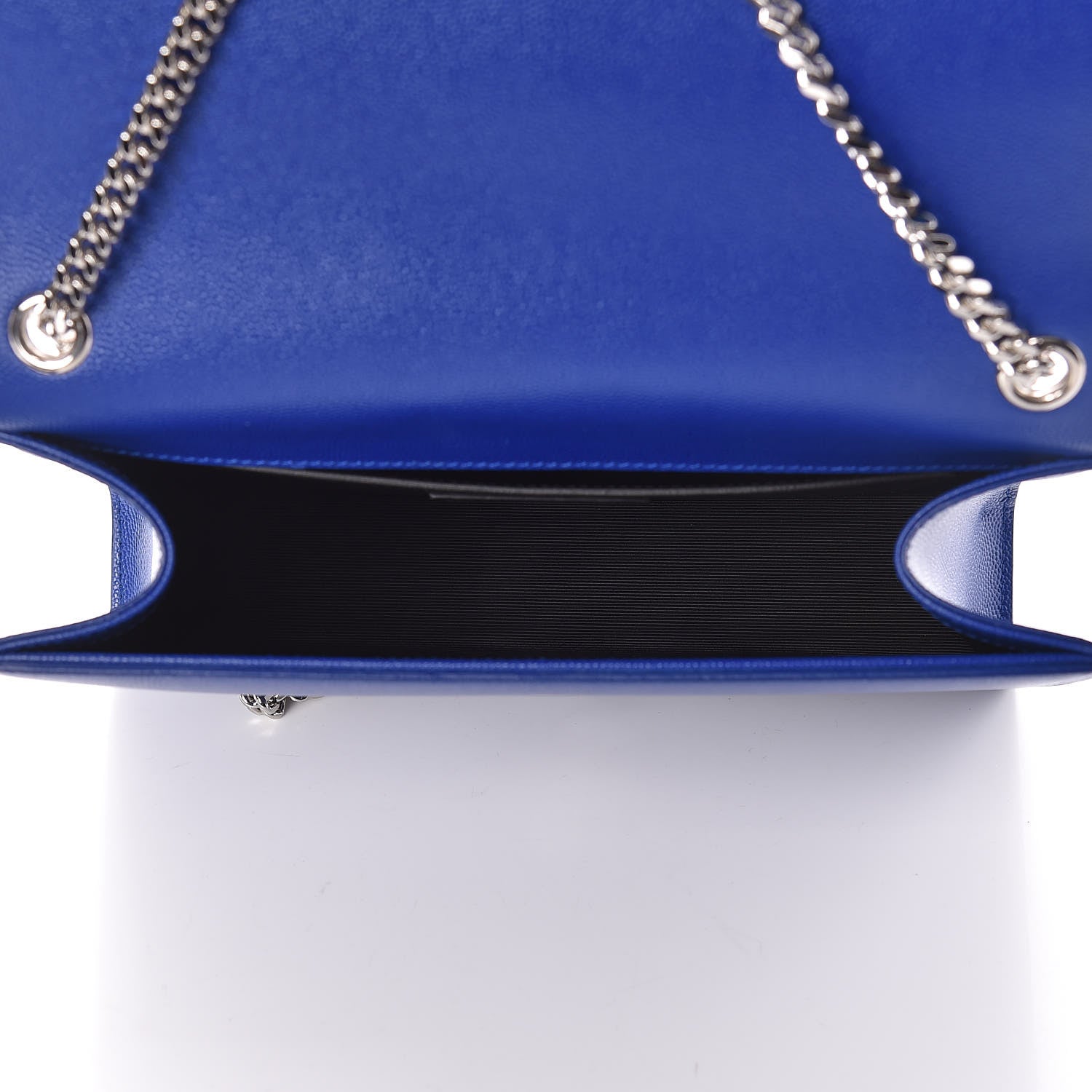 Saint Laurent Grain De Poudre Medium Classic Monogram Kate Satchel Flash Blue 5 of 10