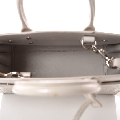 Saint Laurent Croc Calfskin Embossed Nano Sac De Jour Cream Souffle 5 of 15