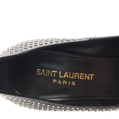 Saint Laurent Calfskin Micro Studded 110 Pumps 36.5 Black 8 of 10