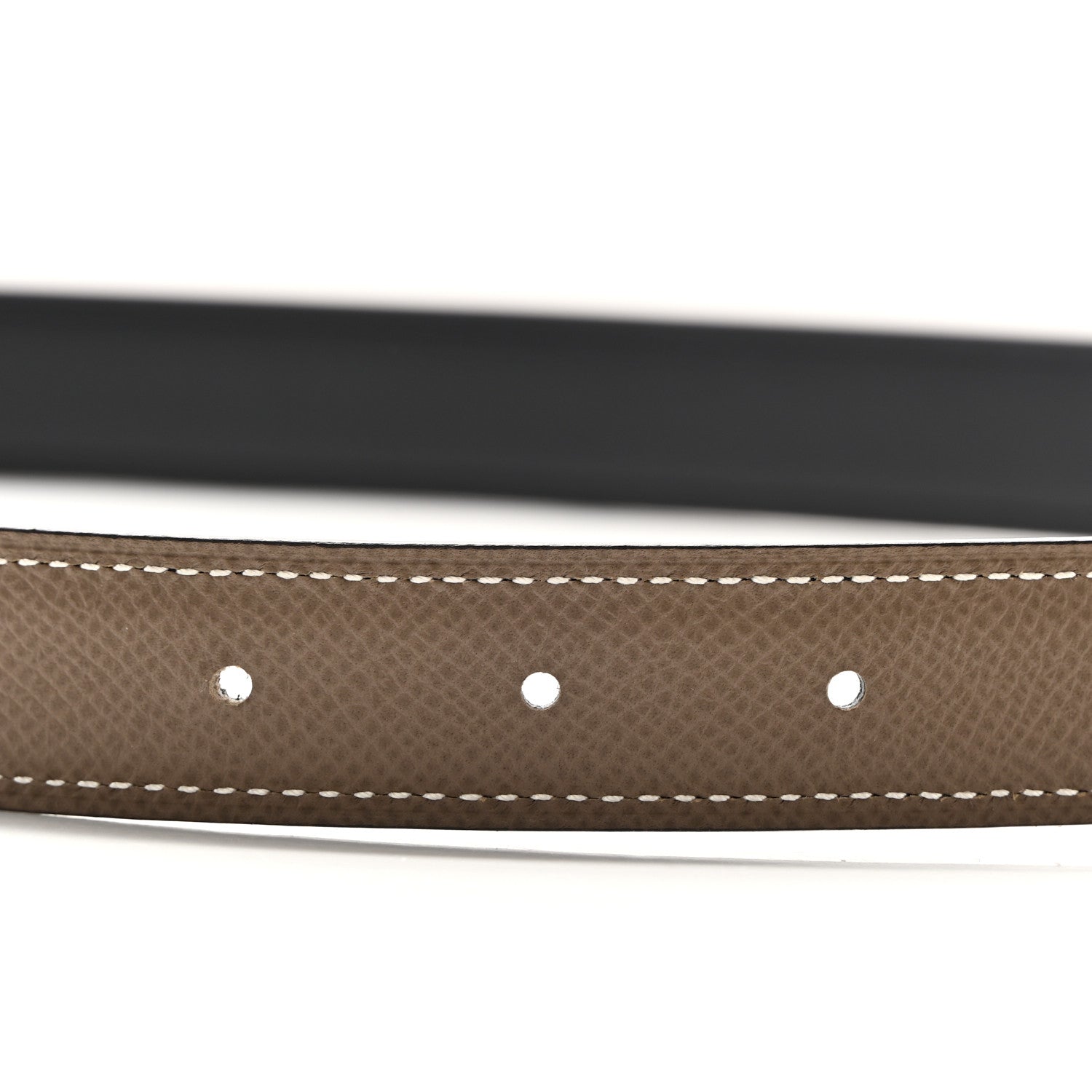 Hermes Epsom Swift 24mm Mini Constance H Belt 90 36 Etoupe Black 3 of 7