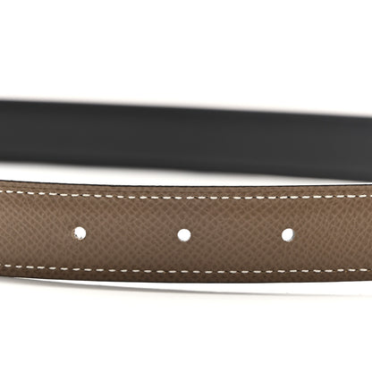 Hermes Epsom Swift 24mm Mini Constance H Belt 90 36 Etoupe Black 3 of 7