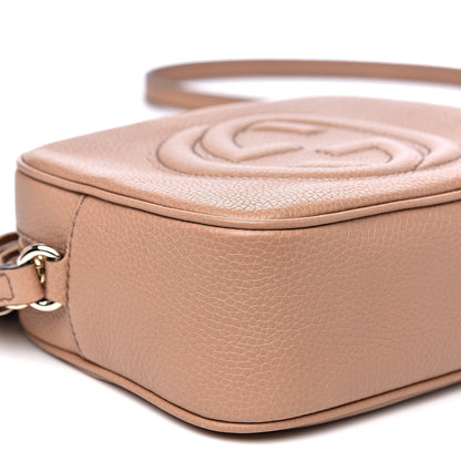 Gucci Pebbled Calfskin Small Soho Disco Bag Rose Beige 8 of 10