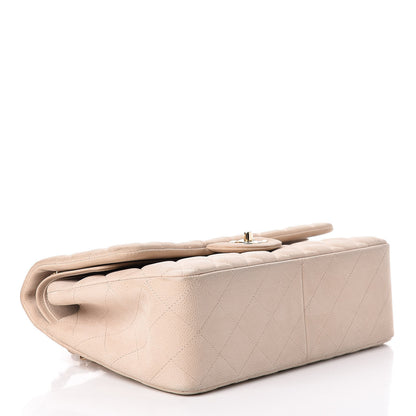 Chanel Iridescent Caviar Quilted Jumbo Double Flap Beige 4 of 14