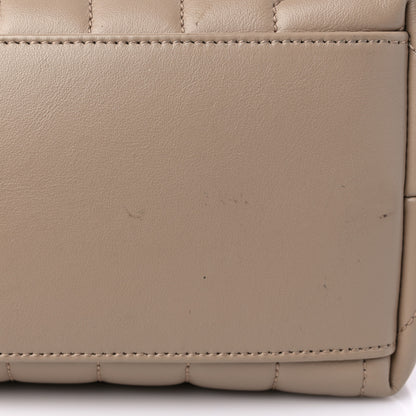 Saint Laurent Calfskin Y Quilted Monogram Medium Loulou Chain Satchel Dark Beige 15 of 15
