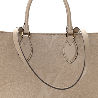 Louis Vuitton Empreinte Monogram Giant Onthego MM Tourterelle 7 of 10