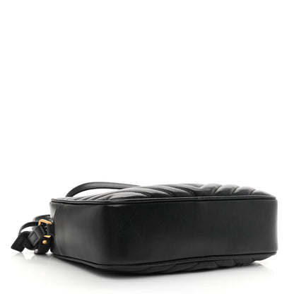 Saint Laurent Calfskin Matelasse Monogram Lou Camera Bag Black 4 of 10