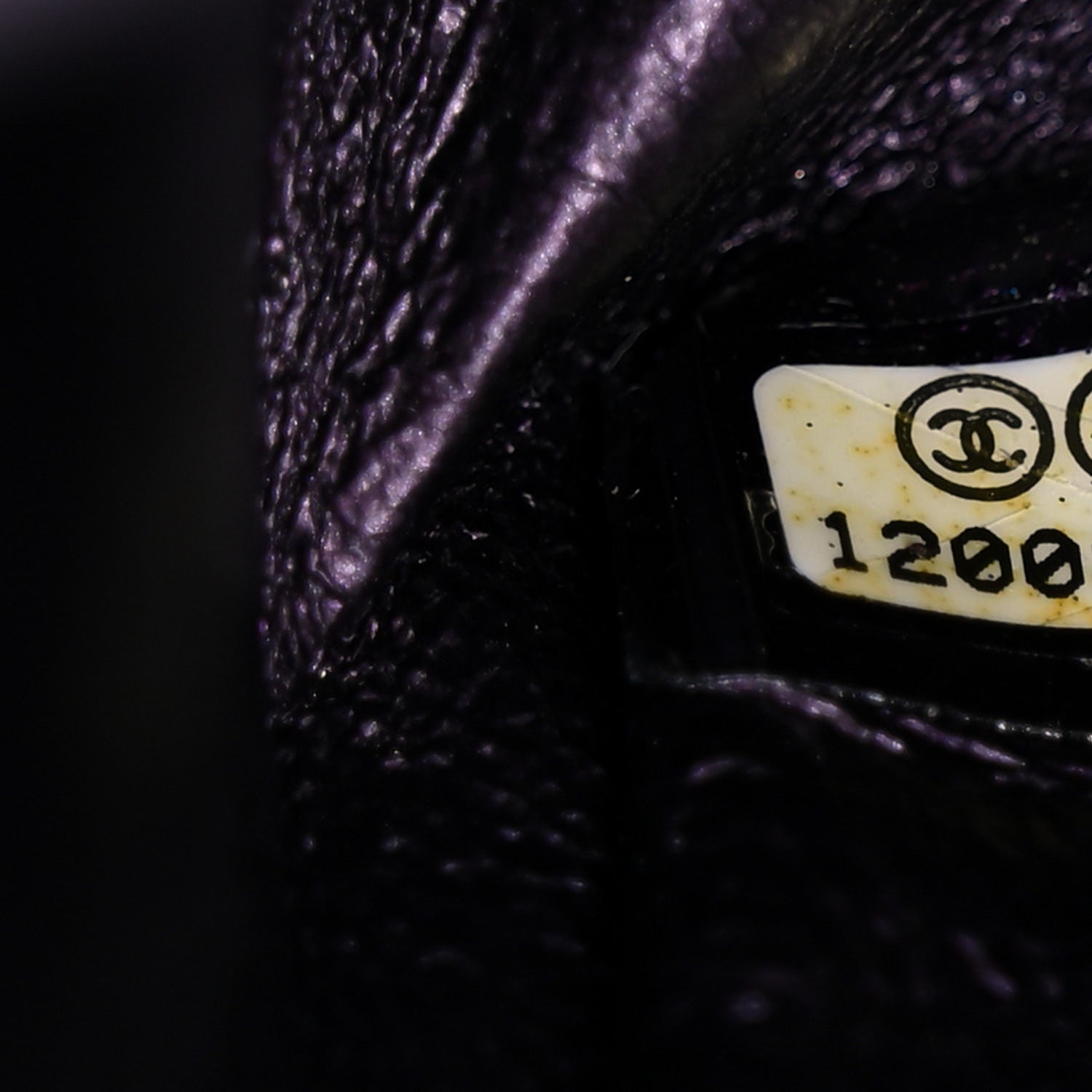 Chanel Metallic Calfskin Quilted 2.55 Reissue 224 Flap Purple 8 of 9