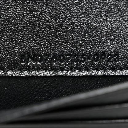 Saint Laurent Shiny Lambskin Logo Carre Zipped Card Case Black 7 of 7