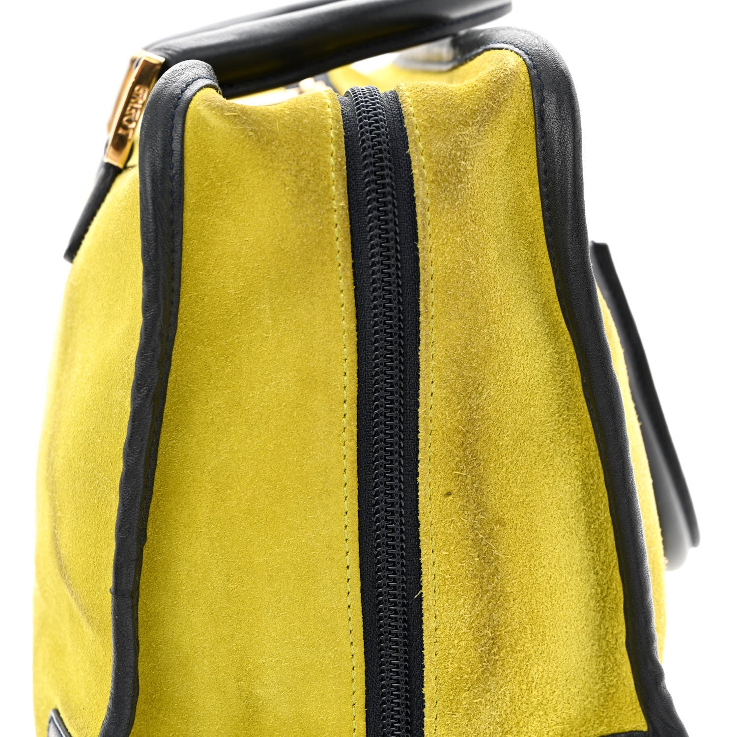Loewe Suede Calfskin Amazona Yellow Black 14 of 15