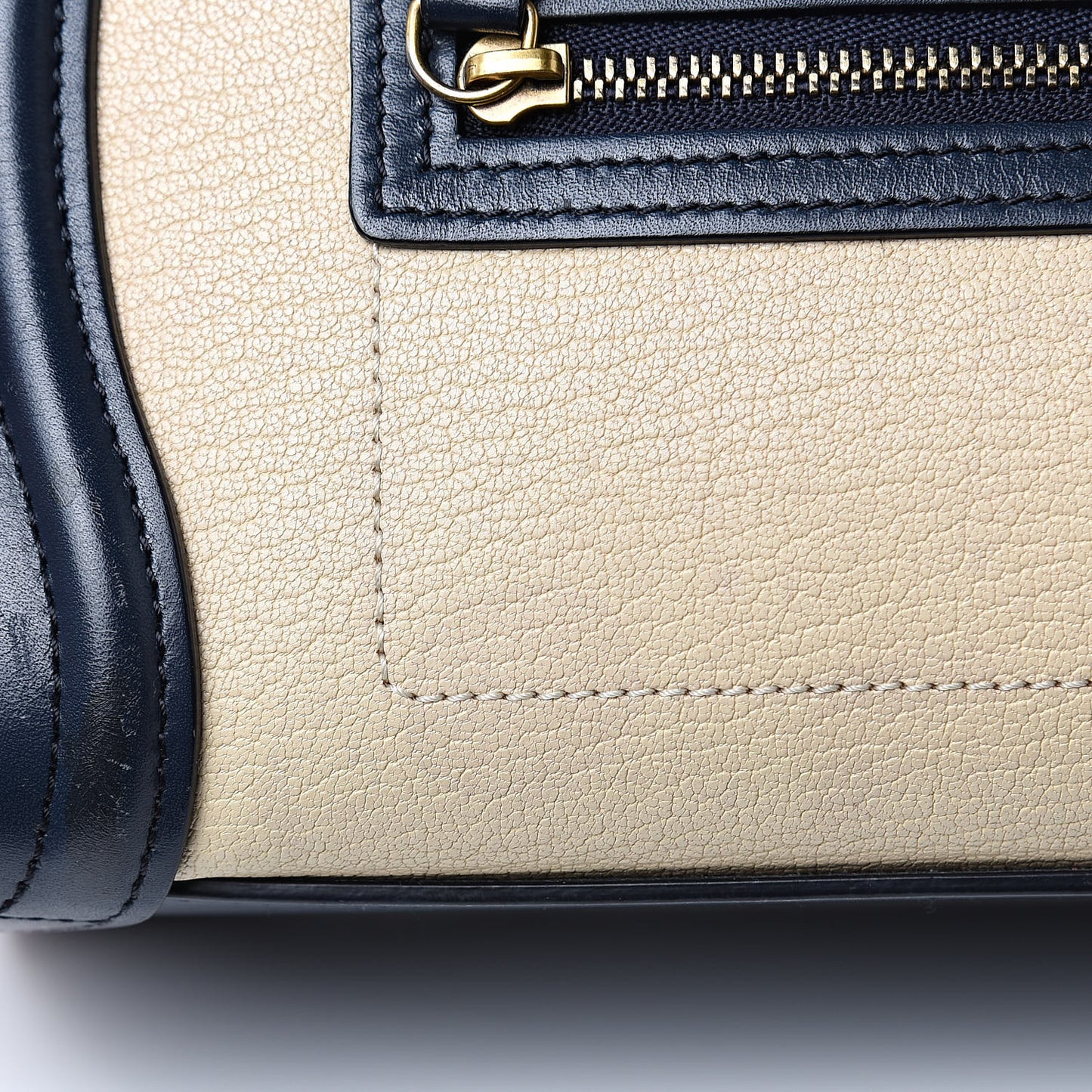 Drummed Calfskin Nano Tri-Color Luggage Firefly