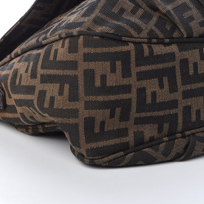 Fendi Zucca Patent Mia Shoulder Flap Tobacco 8 of 11