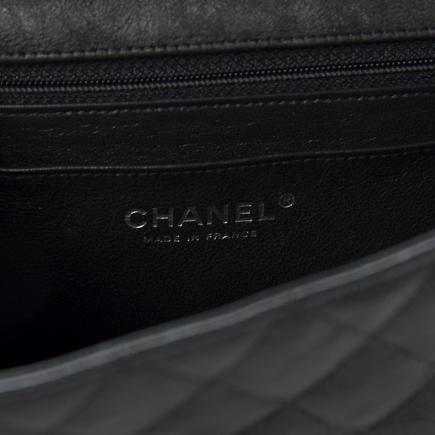 Chanel Crumpled Calfskin Quilted Mini Rectangular Flap So Black 7 of 10