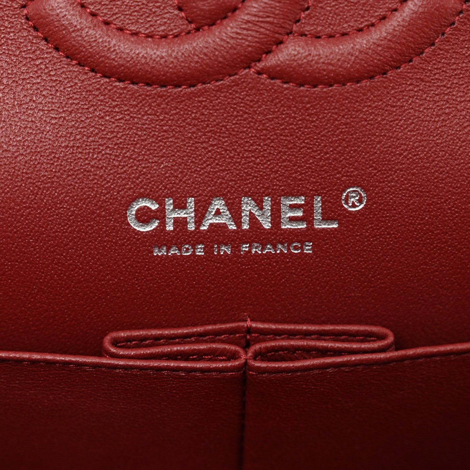 Chanel Caviar Quilted Medium Double Flap Burgundy 7 of 10