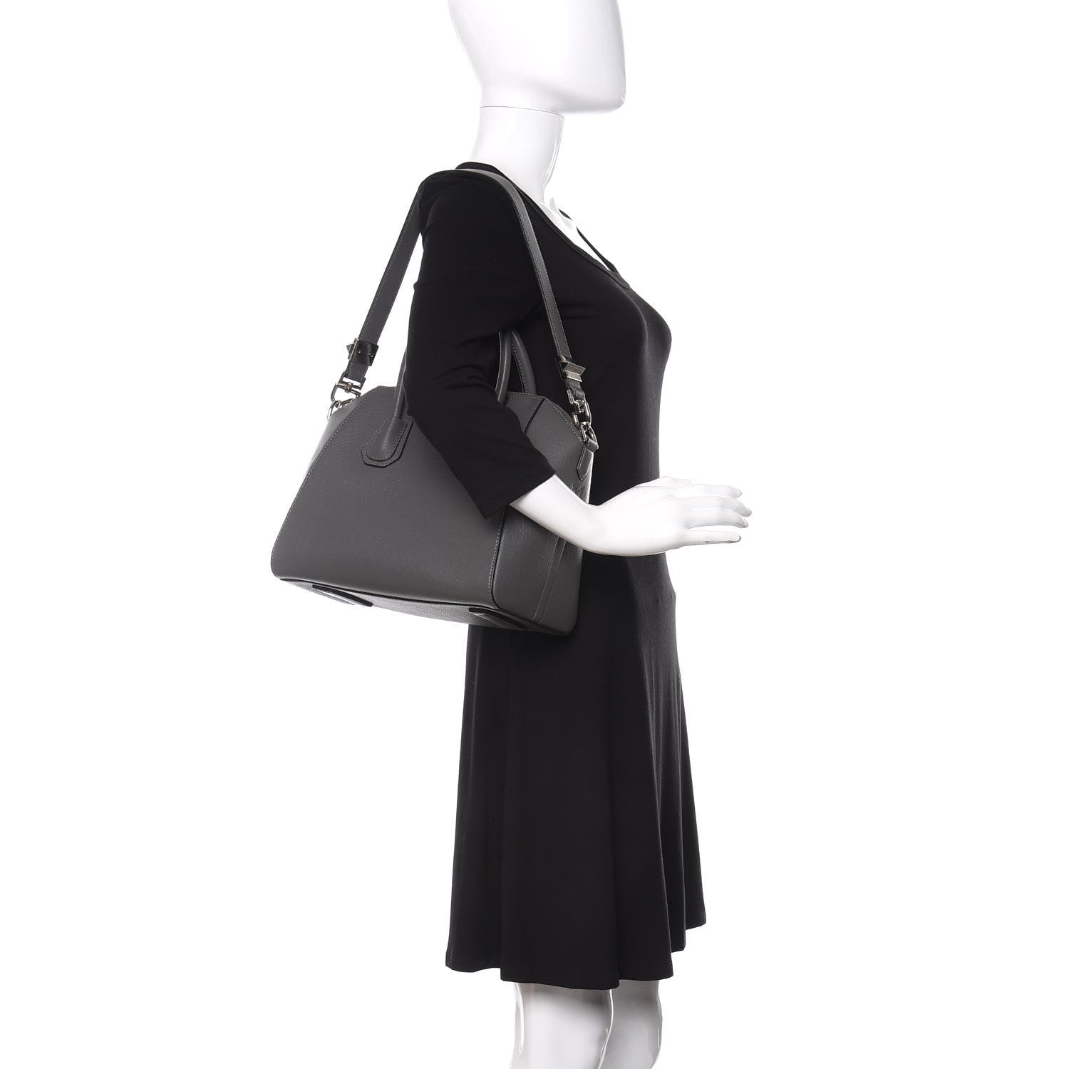 Givenchy Sugar Goatskin Small Antigona Dark Grey 2 of 11