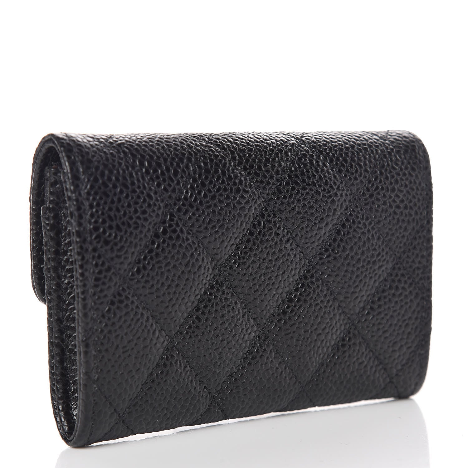 Chanel Caviar Quilted Flap Card Holder Black 3 of 9