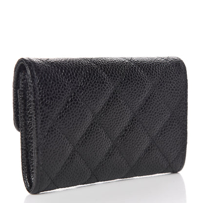 Chanel Caviar Quilted Flap Card Holder Black 3 of 9