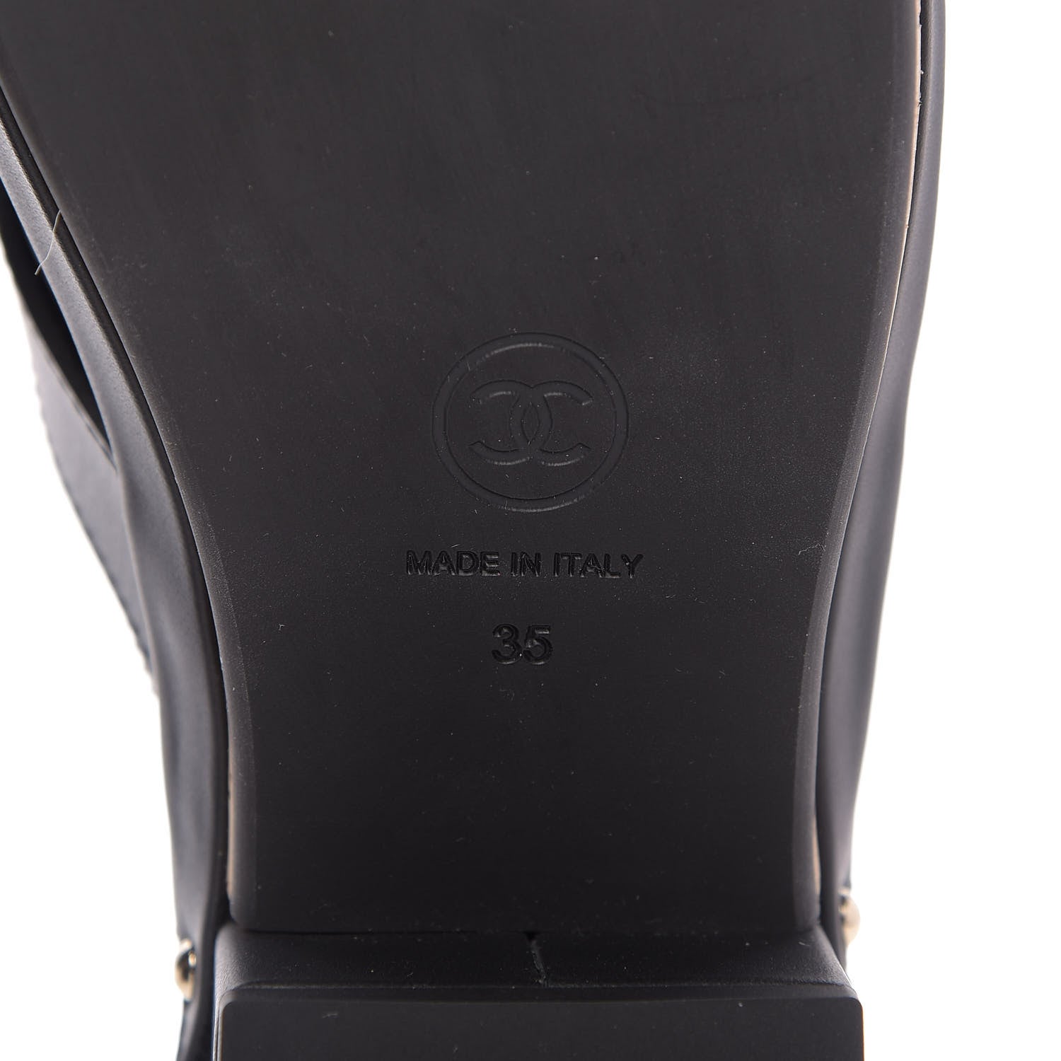 Chanel Calfskin CC Turn Lock Clogs 35 Black 8 of 12