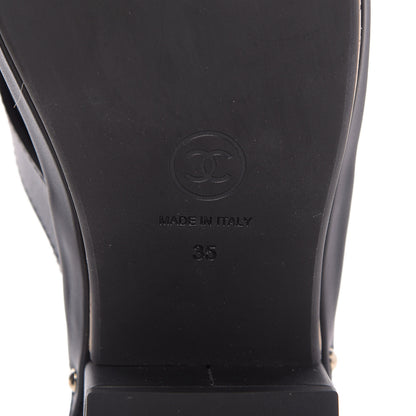 Chanel Calfskin CC Turn Lock Clogs 35 Black 8 of 12