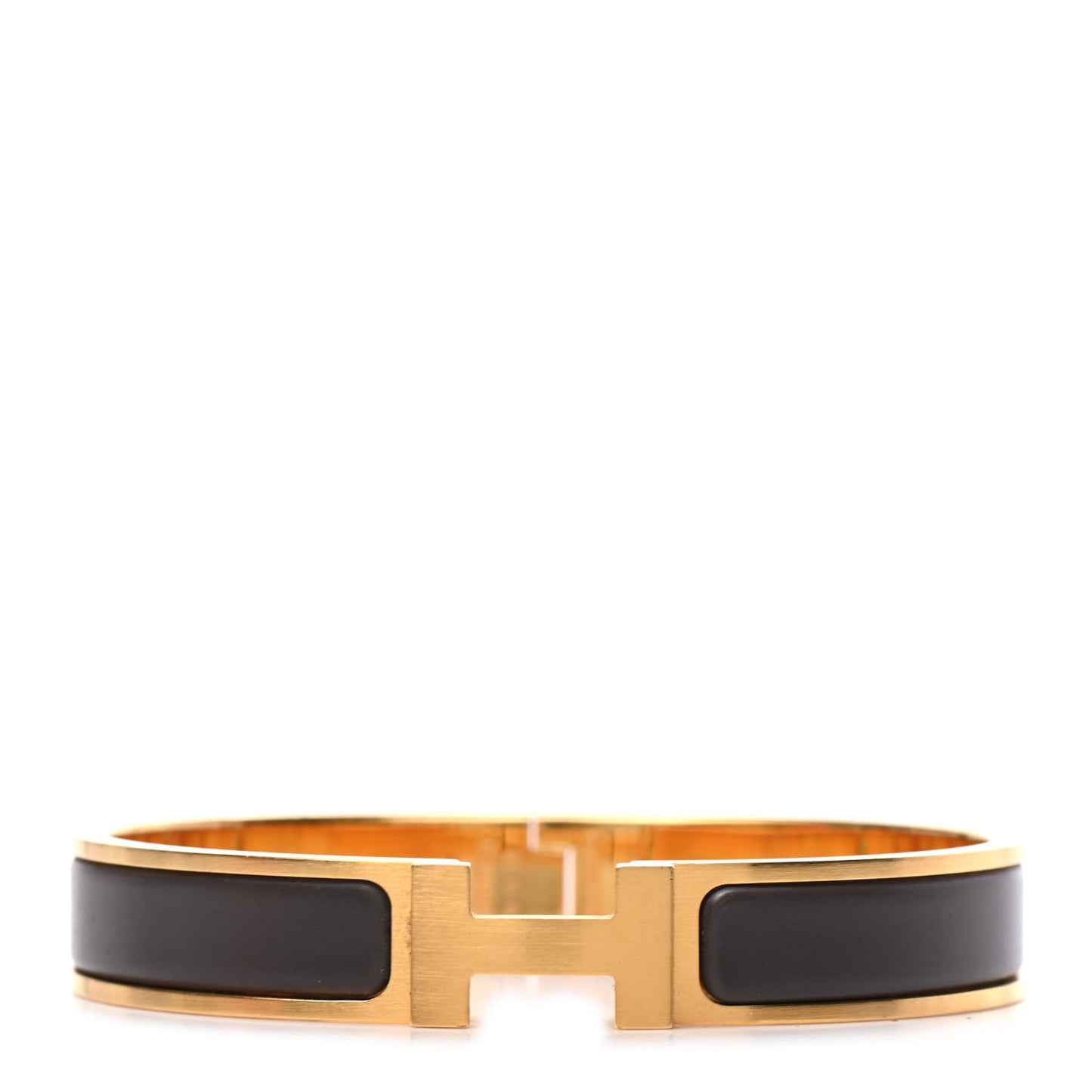 Matte Enamel Narrow Clic Clac HH Bracelet GM Etain