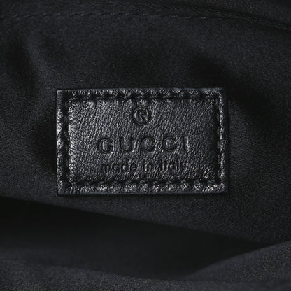 Gucci Jacquard Black Denim GG Monogram Horsebit Slim Small Shoulder Bag Black Grey 7 of 12