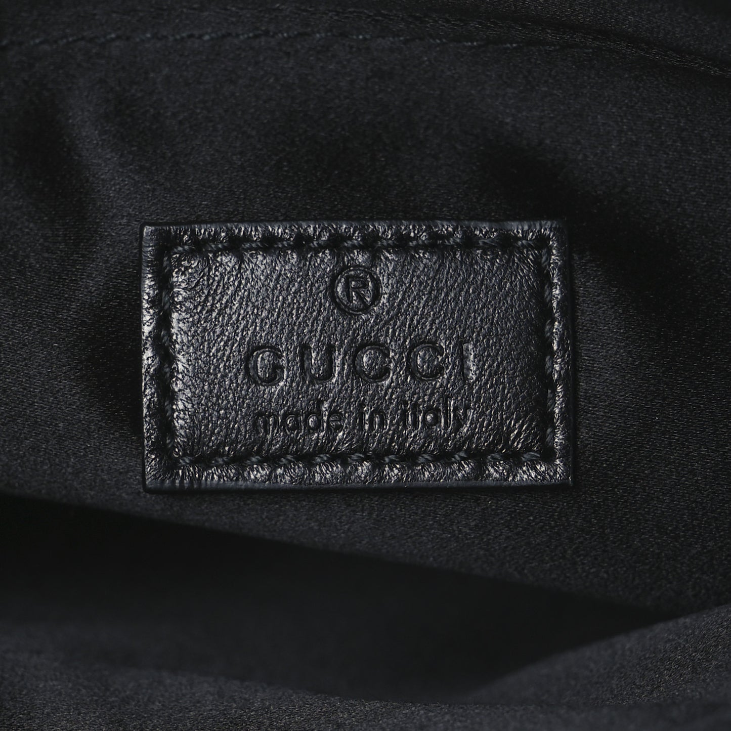 Jacquard Black Denim GG Monogram Horsebit Slim Small Shoulder Bag Black Grey