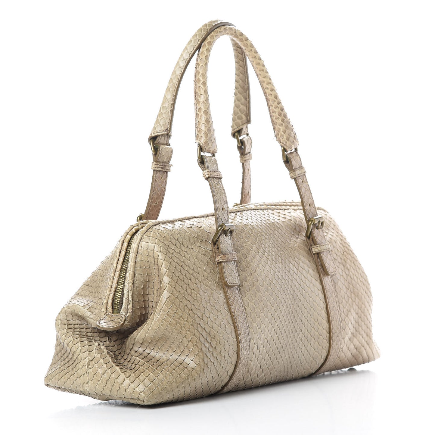 Snakeskin Montaigne Satchel Limo