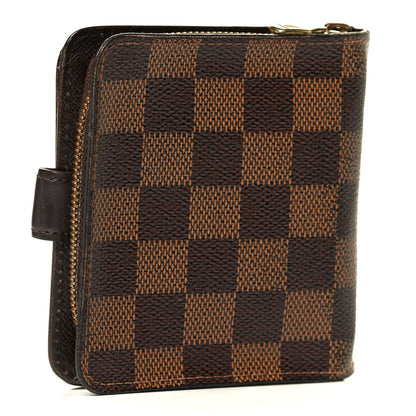 Louis Vuitton Damier Ebene Zippe Zipped Compact Wallet 2 of 8