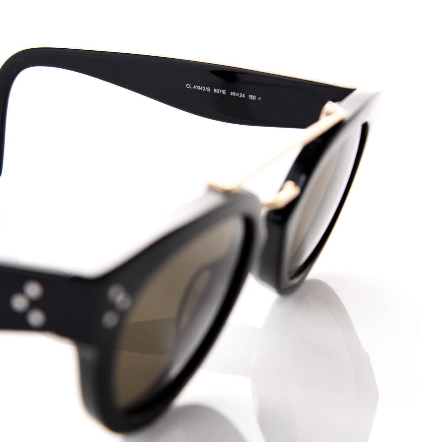 Celine Sunglasses CL 41013/S Black 6 of 7