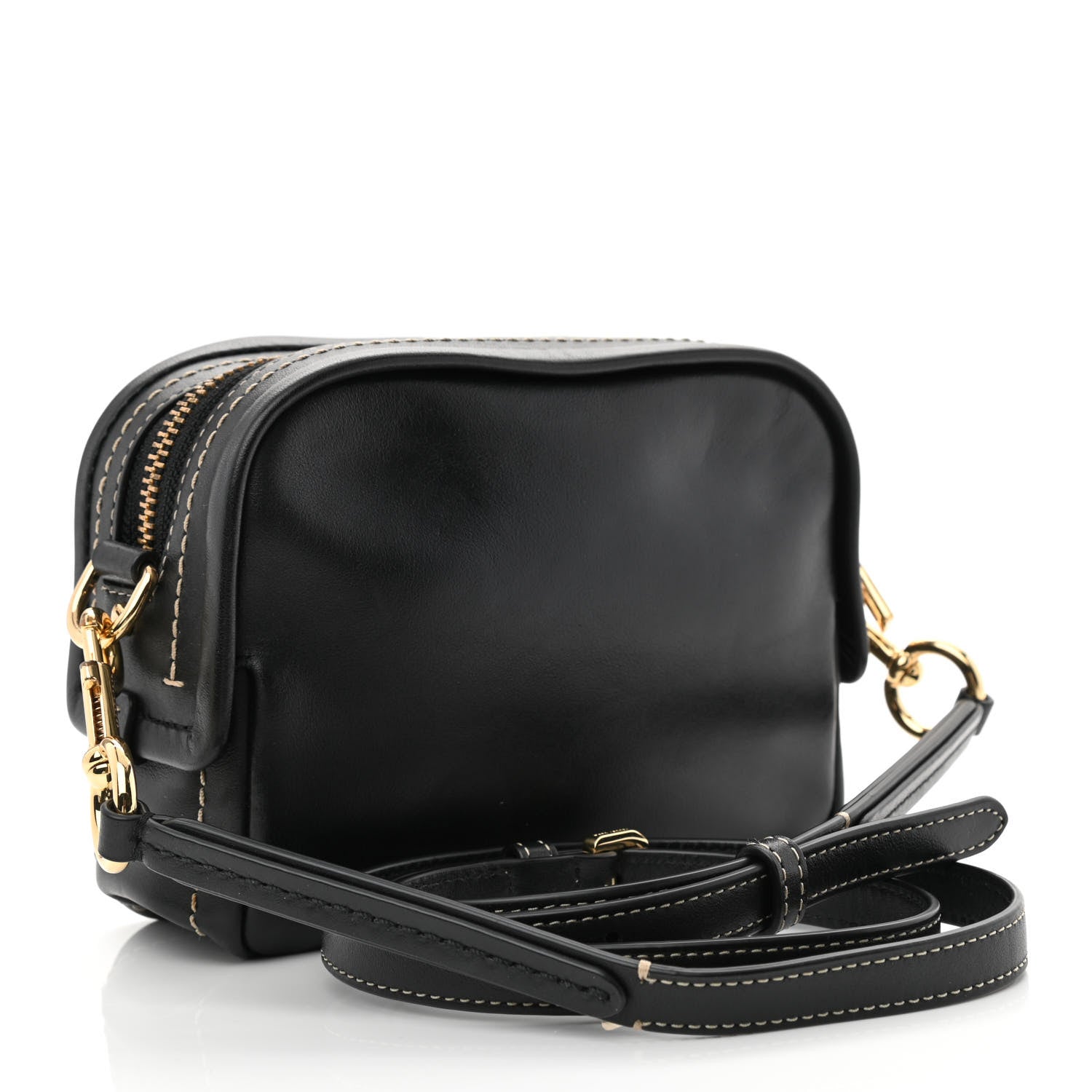 Marc Jacobs Calfskin Mini Squeeze Crossbody Bag Black 1208055