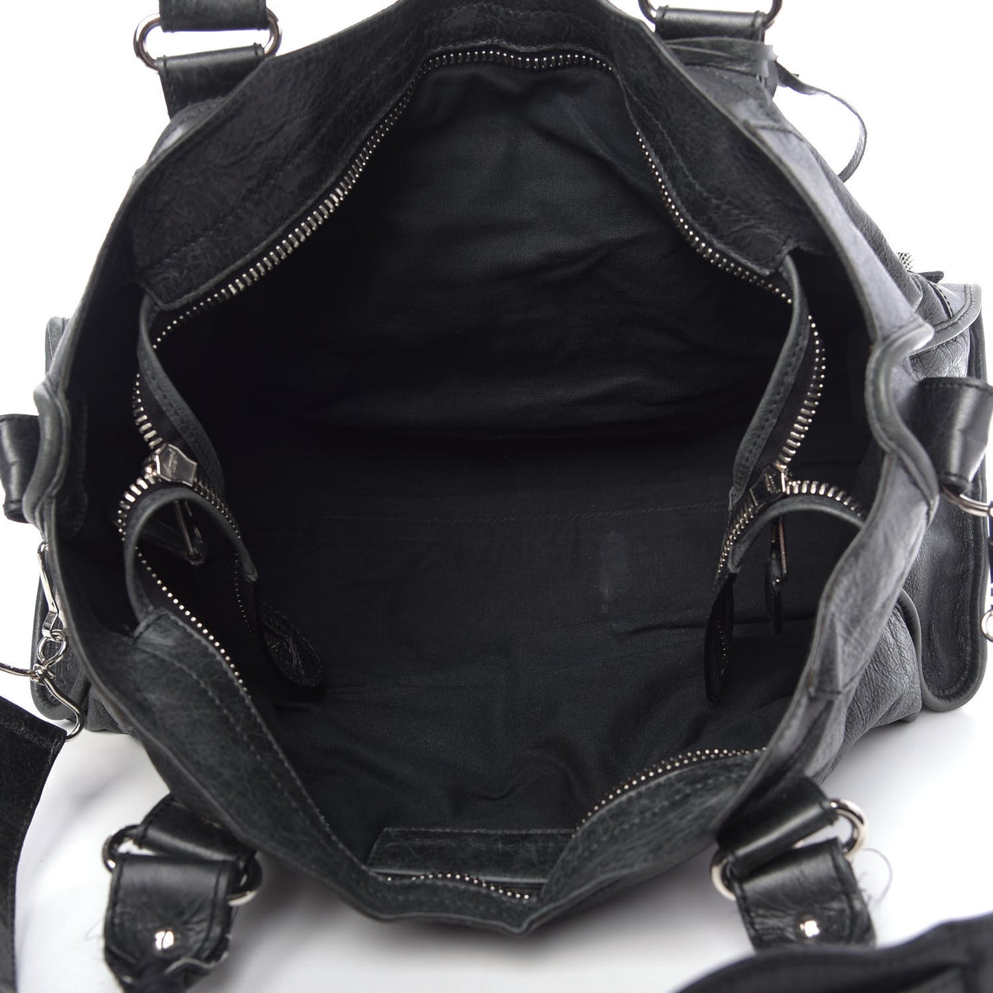 Agneau Giant 21 Silver Hardware Part Time Black