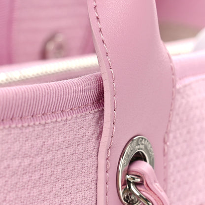 Chanel Mixed Fibers Small Deauville Tote Pink 12 of 13