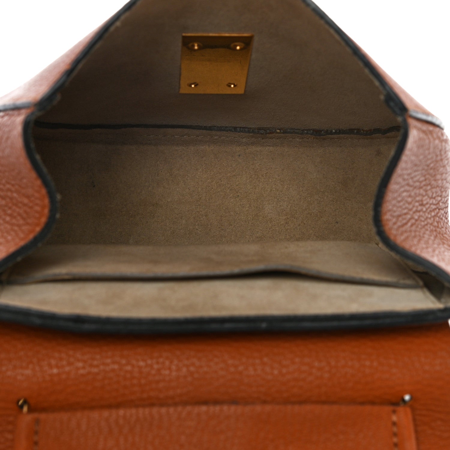 Chloe Grained Lambskin Mini Drew Shoulder Bag Caramel 5 of 11