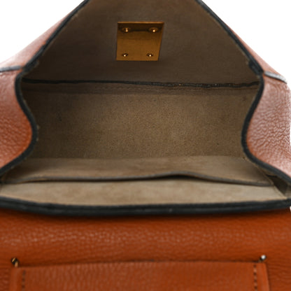 Chloe Grained Lambskin Mini Drew Shoulder Bag Caramel 5 of 11