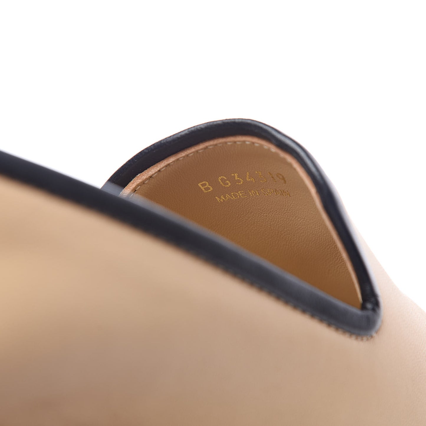 Lambskin Chain CC Mocassin Loafer Espadrilles 38 Beige Black