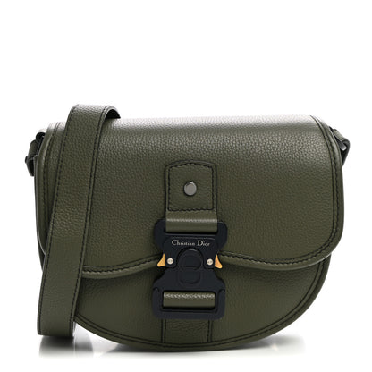 Christian Dior Grained Calfskin Mini Gallop Bag With Strap Green 1 of 9