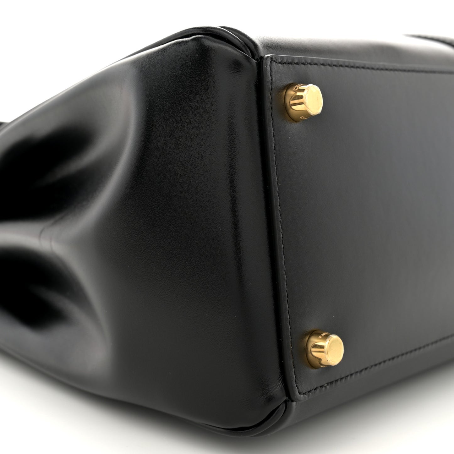 Grained Calfskin Classique 16 Top Handle Bag Black