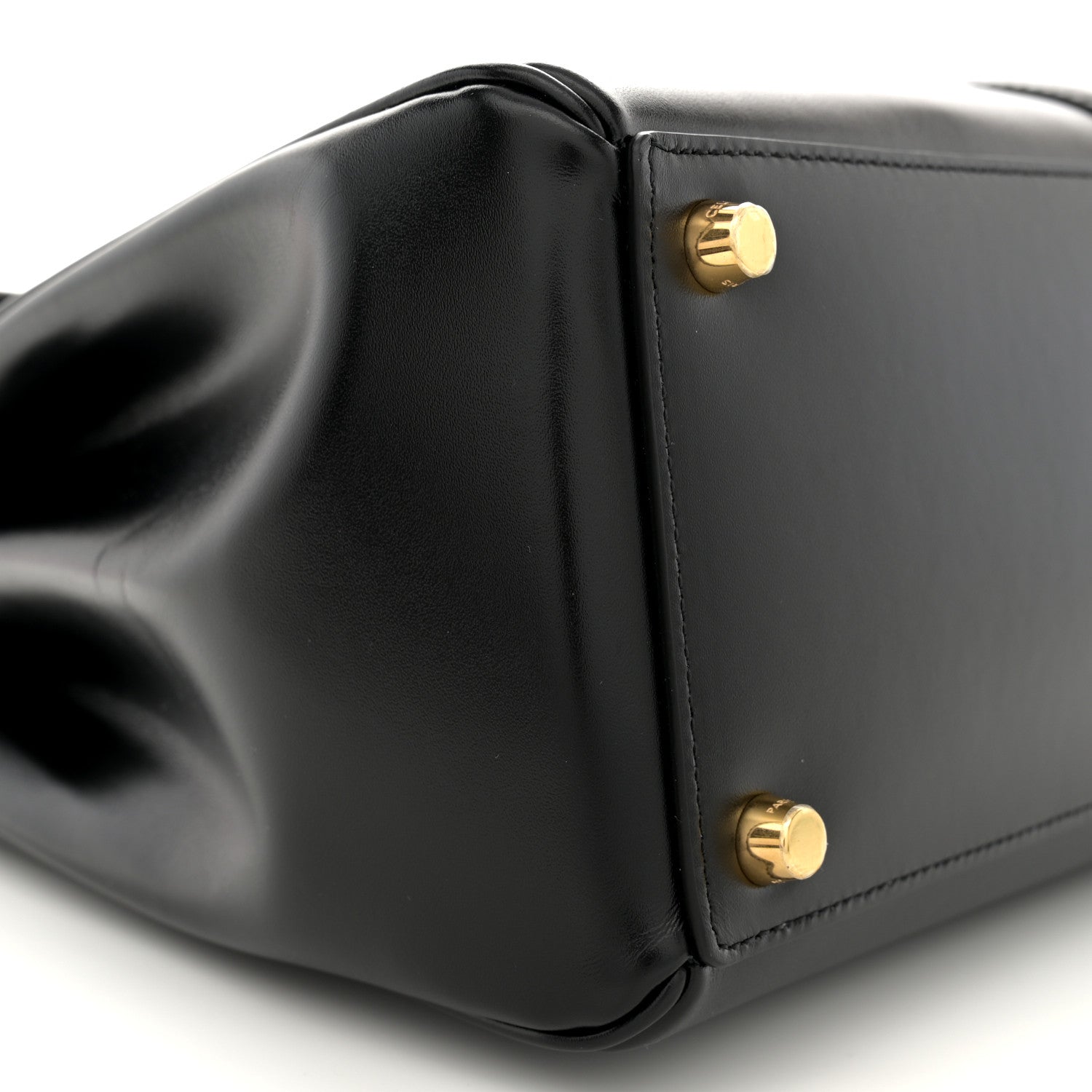 Celine Grained Calfskin Classique 16 Top Handle Bag Black 10 of 12