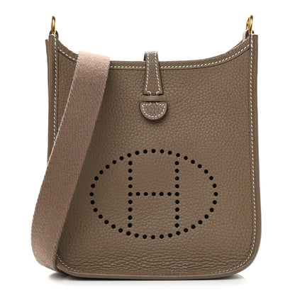 Hermes Taurillon Clemence Evelyne TPM Etoupe 1 of 9