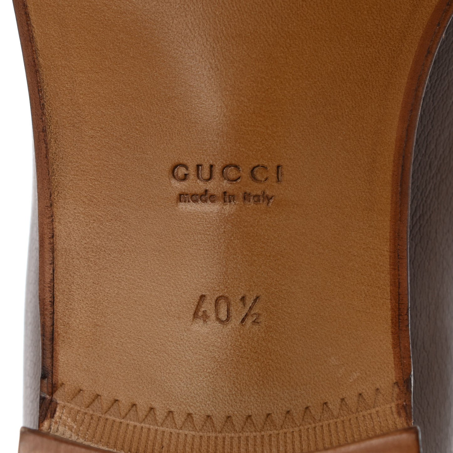 Calfskin Web Horsebit Loafers 40.5 Brown Sugar