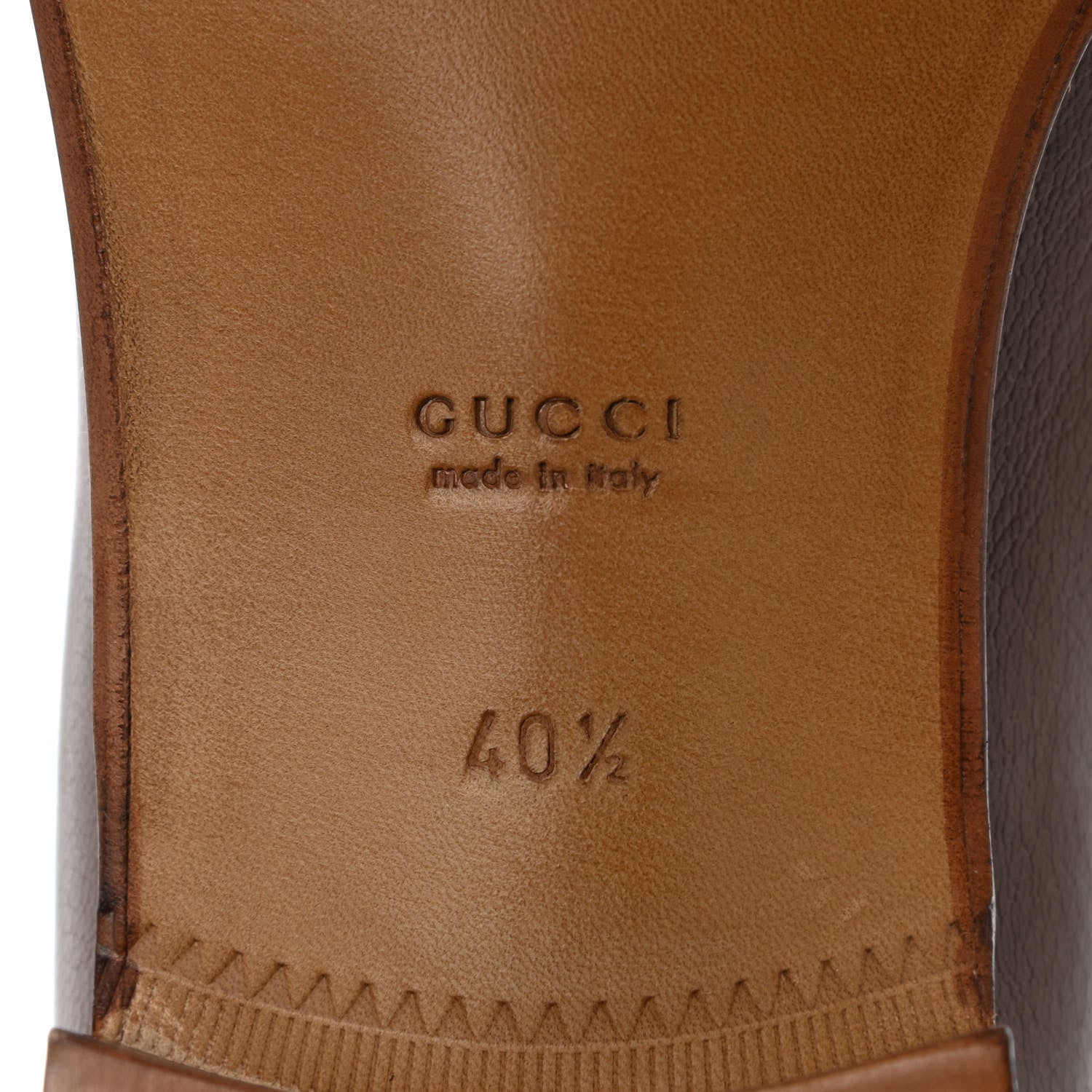 Gucci Calfskin Web Horsebit Loafers 40.5 Brown Sugar 9 of 12