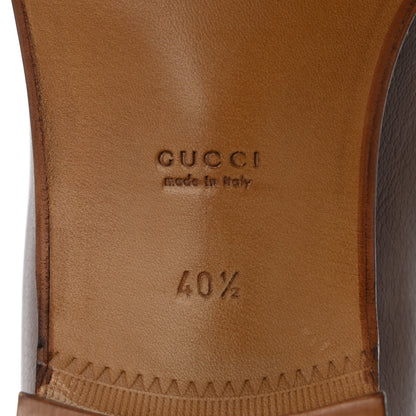Gucci Calfskin Web Horsebit Loafers 40.5 Brown Sugar 9 of 12