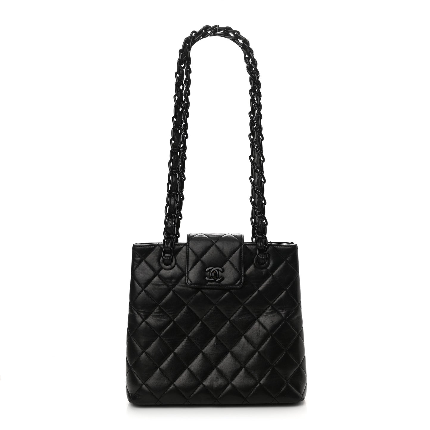 Lambskin Quilted Shoulder Bag So Black