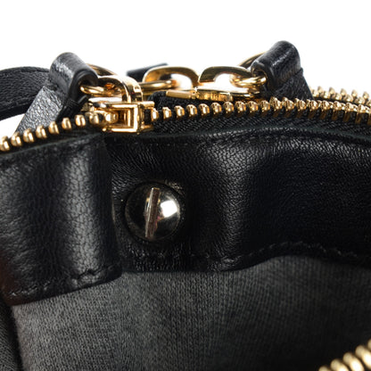 Celine Lambskin Large Trio Crossbody Bag Black 10 of 11