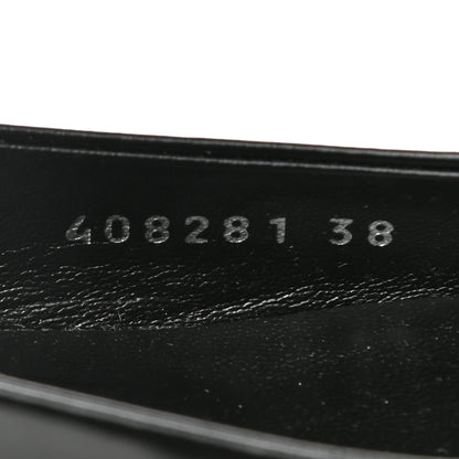 Gucci Regent Calfskin Horsebit Slingback Pumps 38 Black 9 of 10