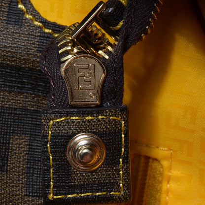 Fendi Zucca Spalmati Small Roll Tote Tobacco Giallo 10 of 10
