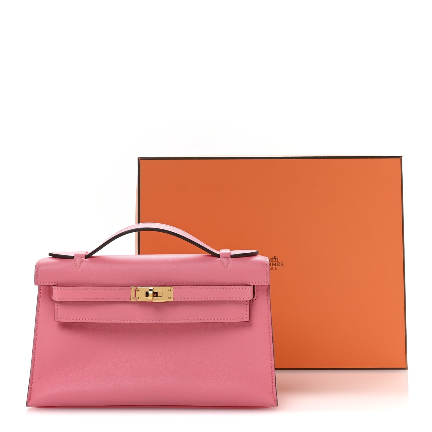 Swift Kelly Pochette Clutch Rose Azalee