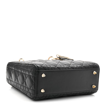 Christian Dior Lambskin Cannage Small My ABCDior Lady Dior Black 4 of 10