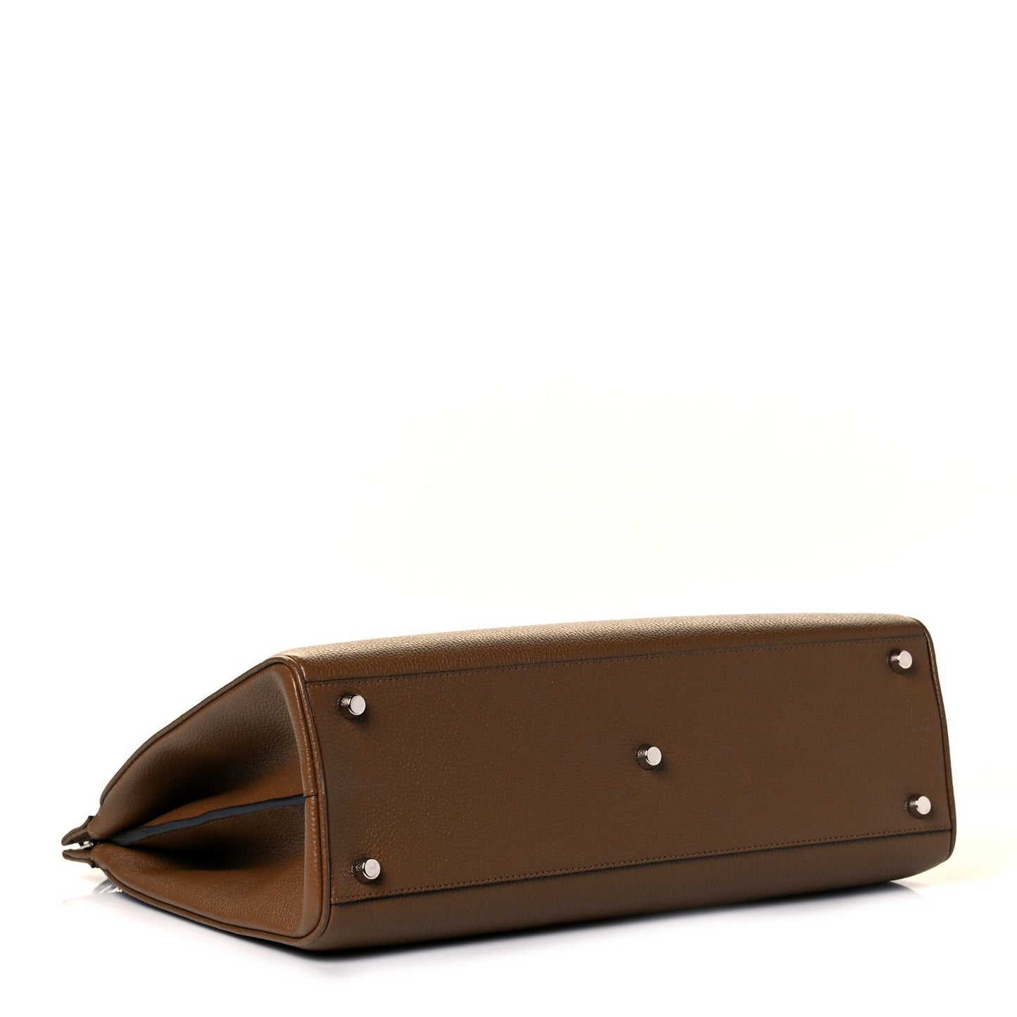 Grainy Calfskin Medium Zumi Top Handle Bag Friky Taupe