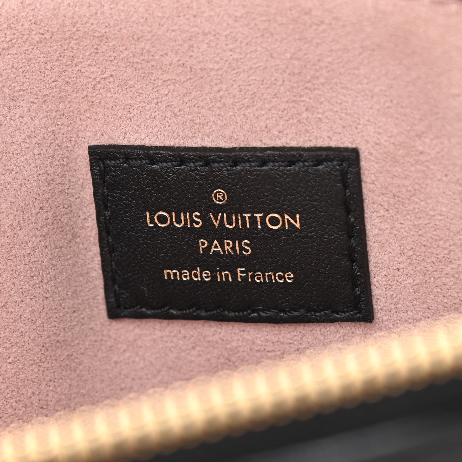 Louis Vuitton Lambskin Embossed Monogram Coussin PM Black 6 of 9